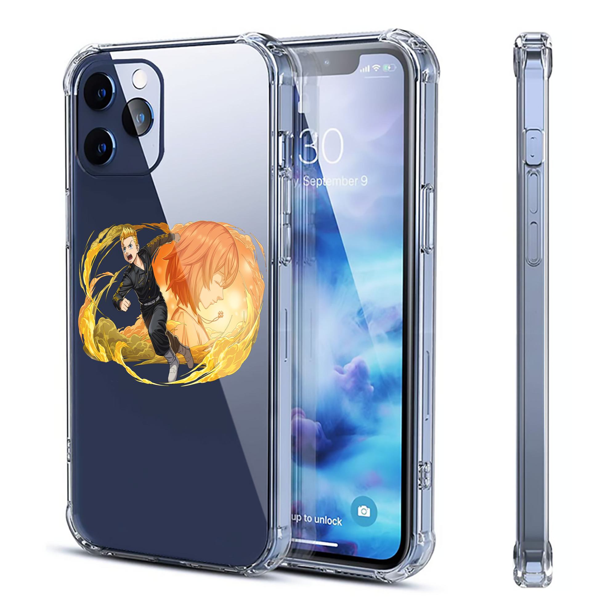 （画像用） 東京リベンジャーズ Tokyo Revengers 【iPhone 12シリーズ対応】透明スマホケース（クリアソフトケース）